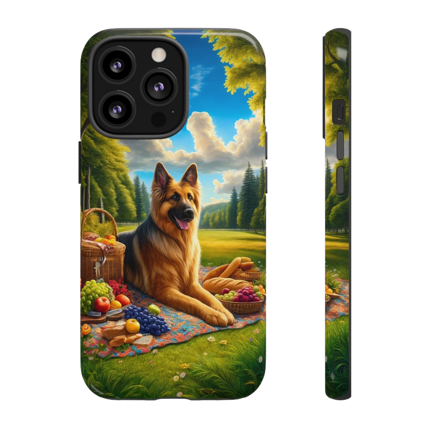 German Shepherd Giving a Speech Phone Case