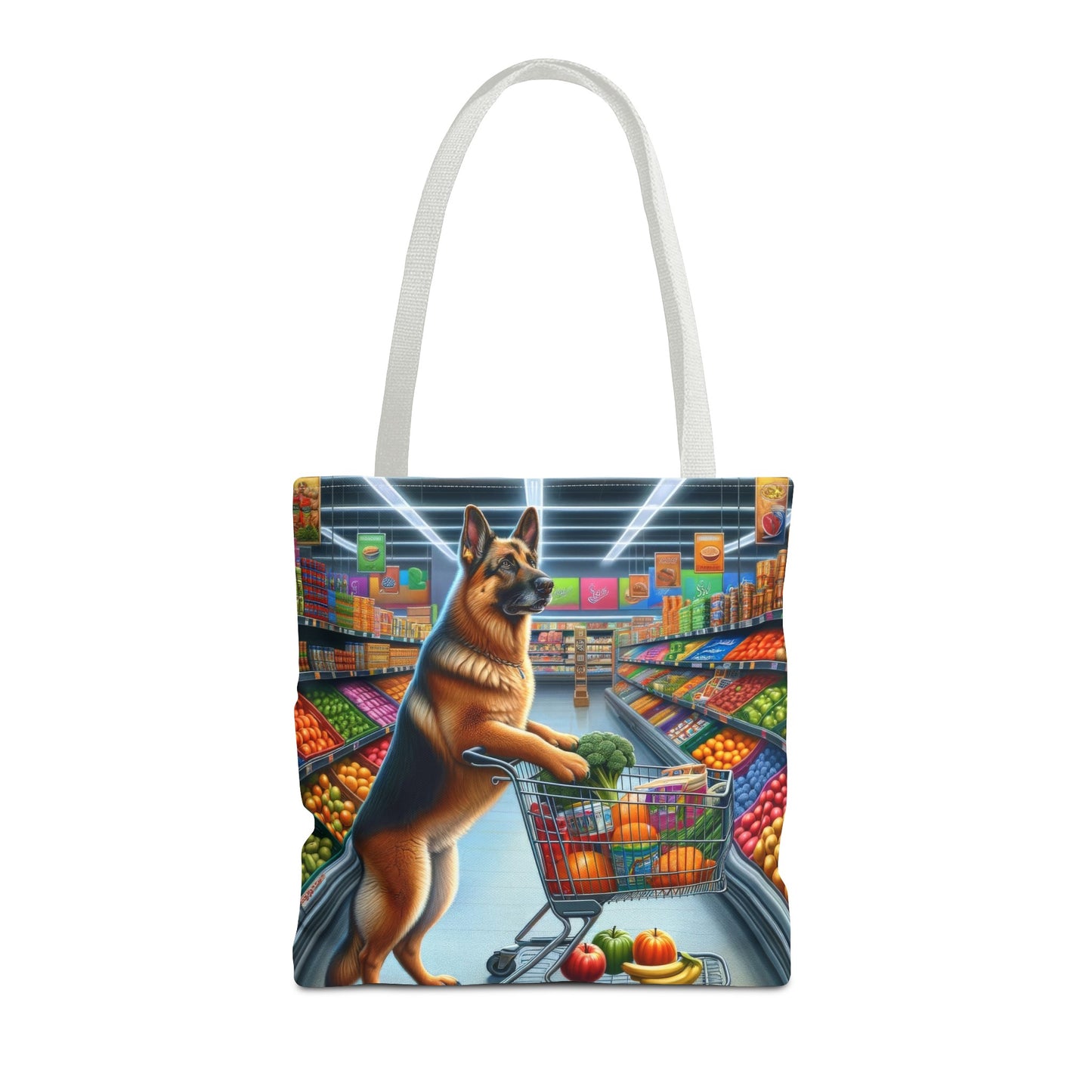 German Shepherd Shopping Tote Bag