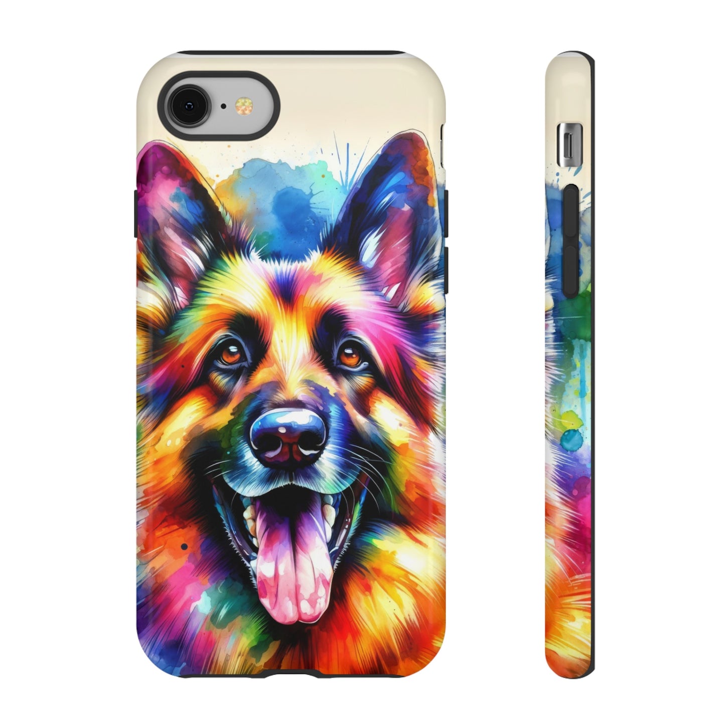 German Shepherd in Watercolor Tough Phone Case