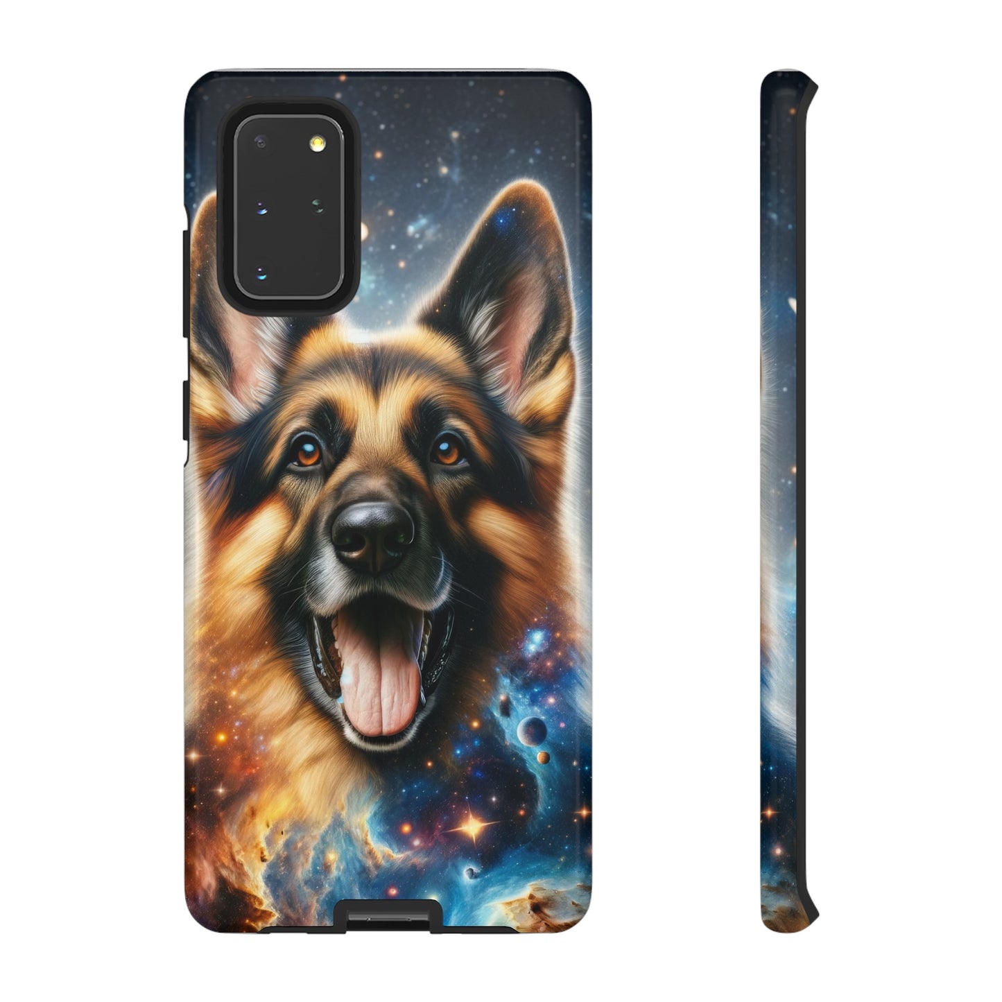 German Shepherd in Space Tough Phone Case