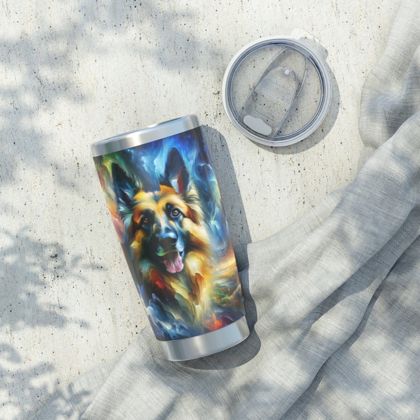 Expressionism and fantasy German Shepherd 20oz Tumbler