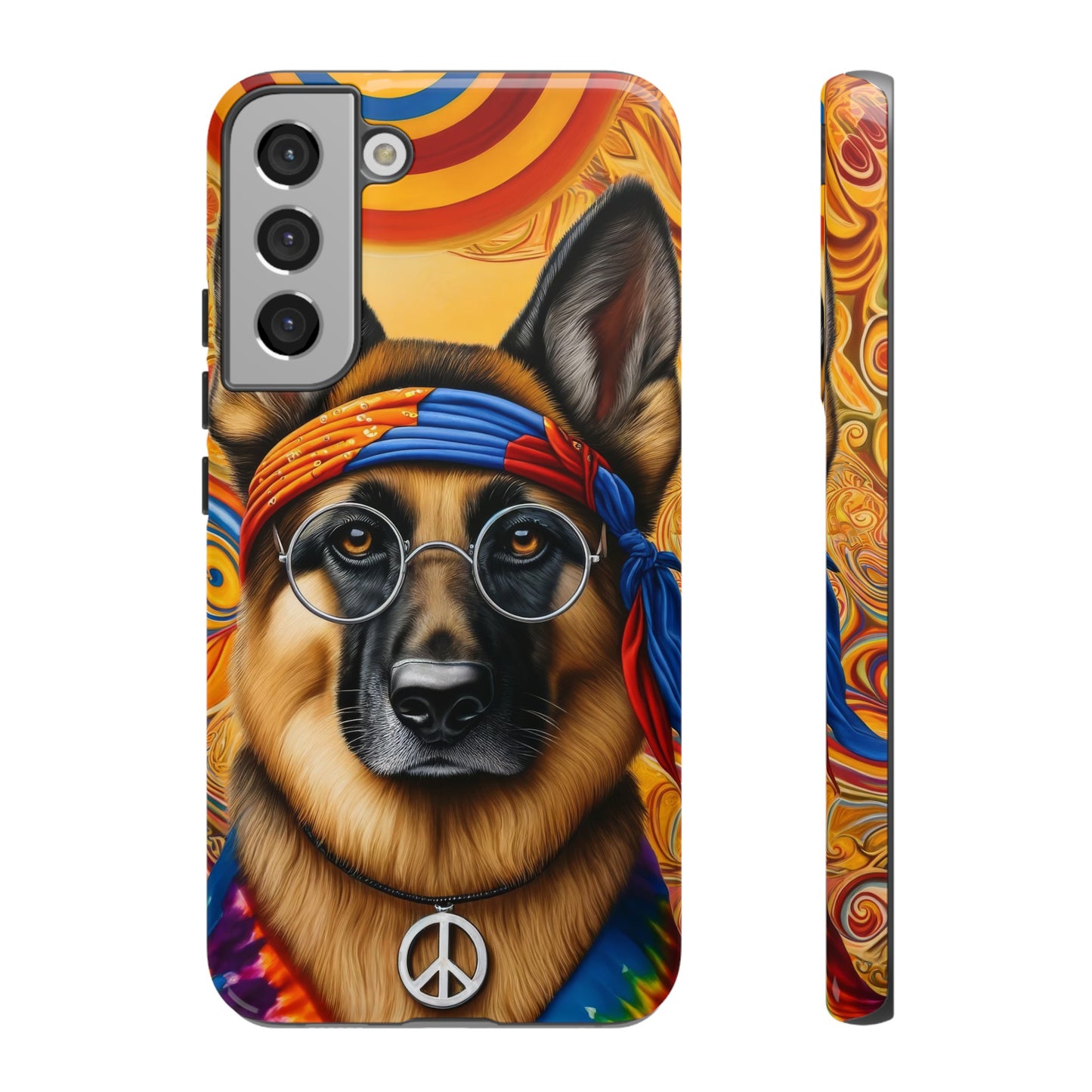 Hippie German Shepherd Tough Phone Case