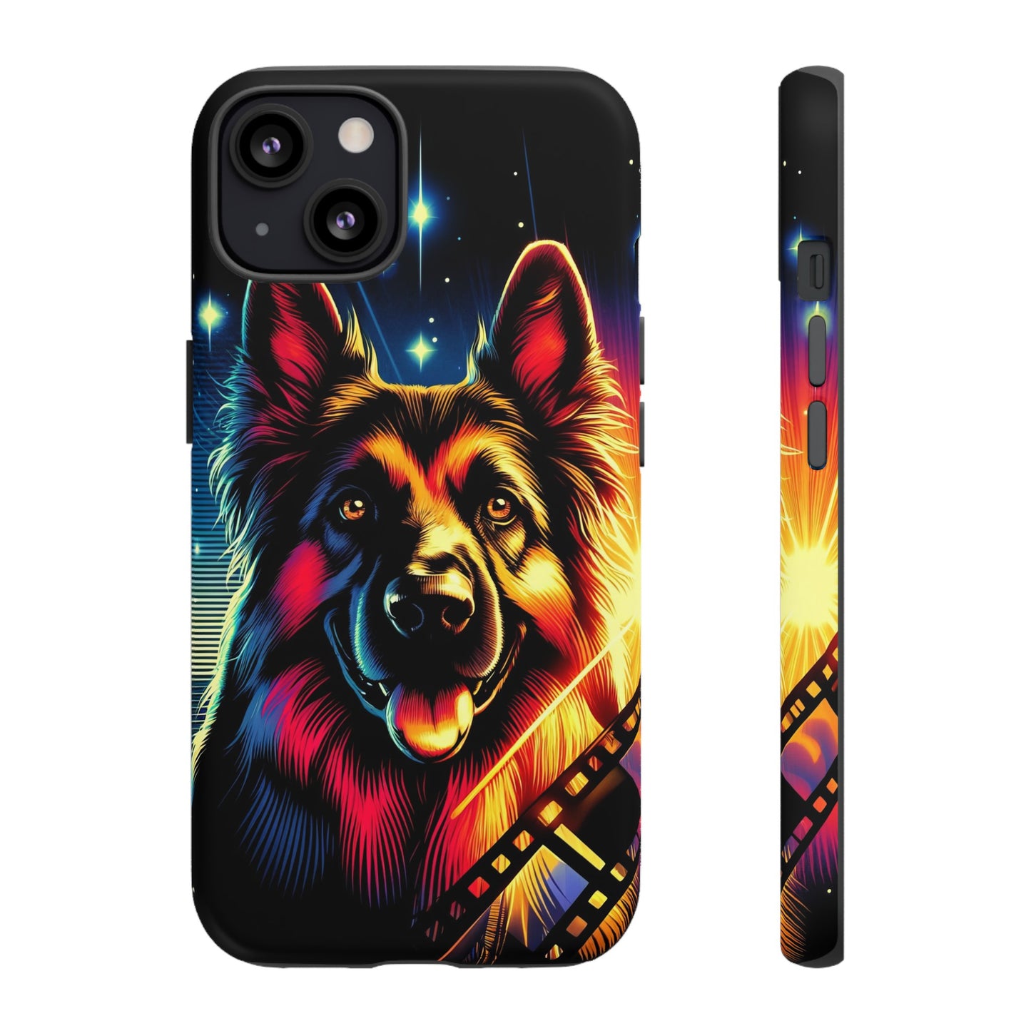 Comic book style German Shepherd Phone Case