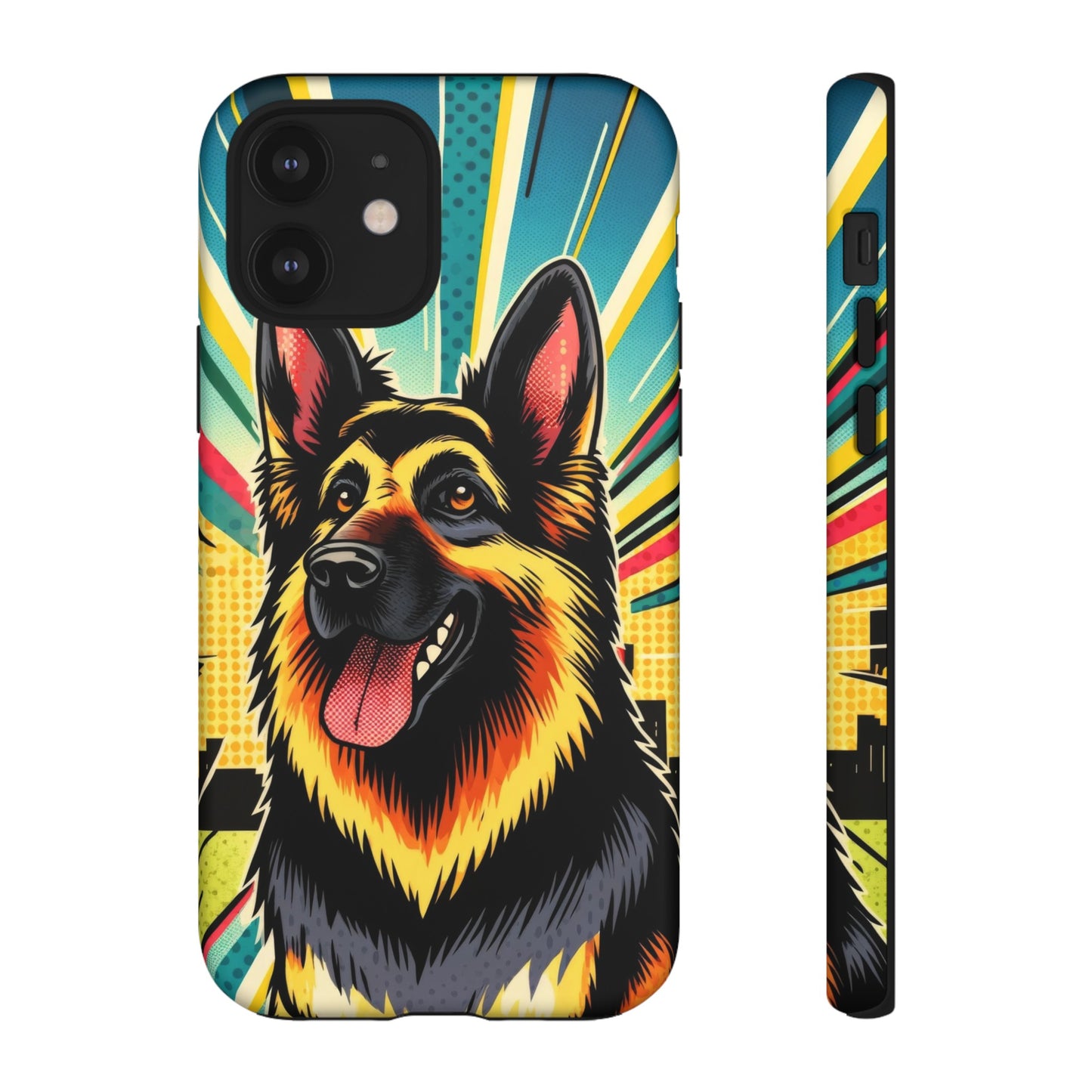 Comic style German Shepherd Phone Case