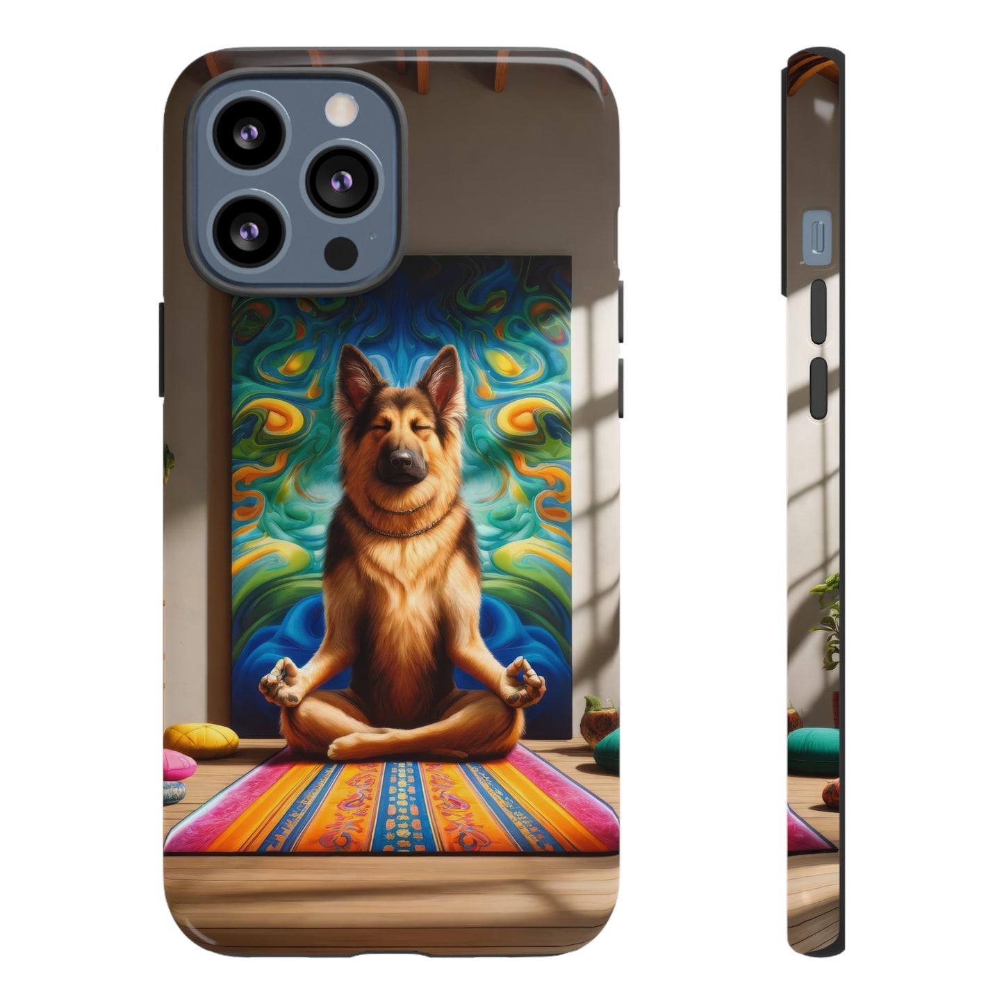 German Shepherd Meditating Phone Case