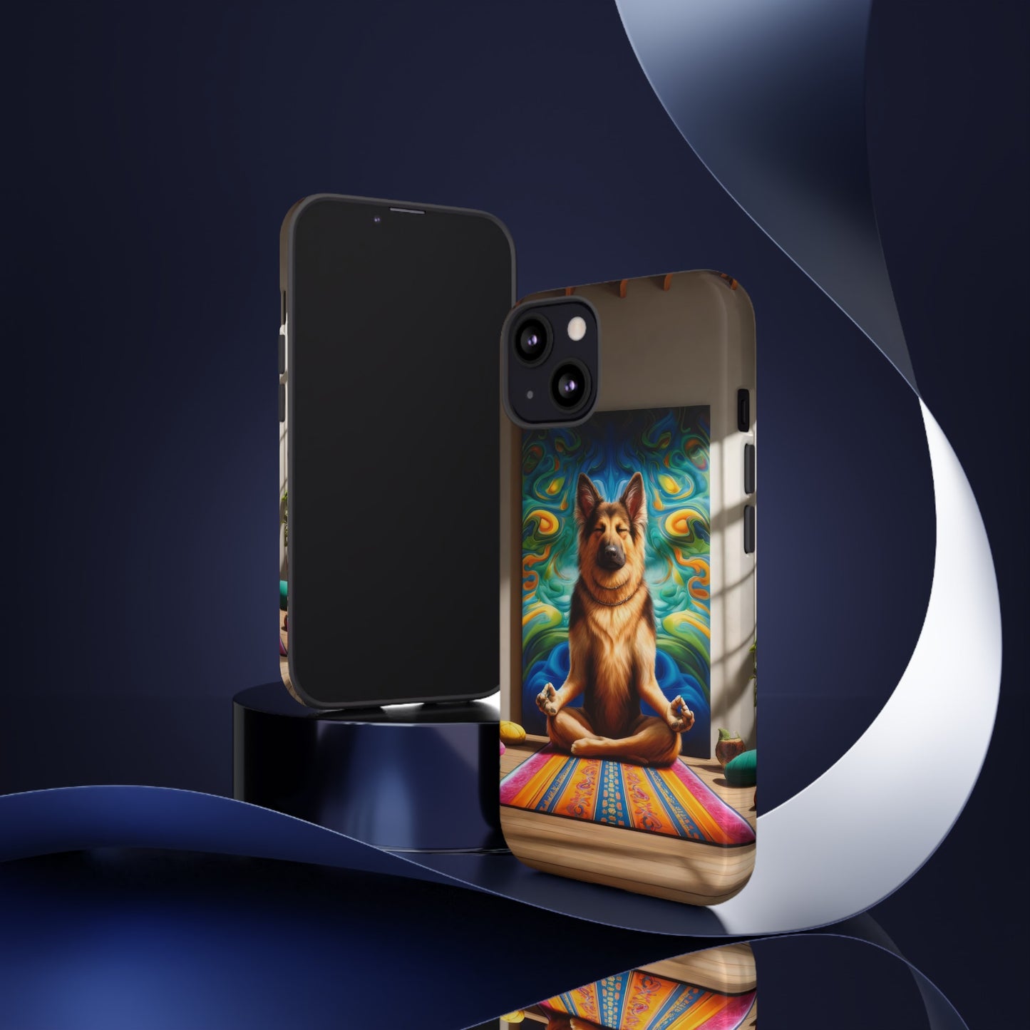 German Shepherd Meditating Phone Case