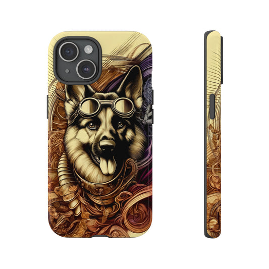 Steampunk German Shepherd Phone Case