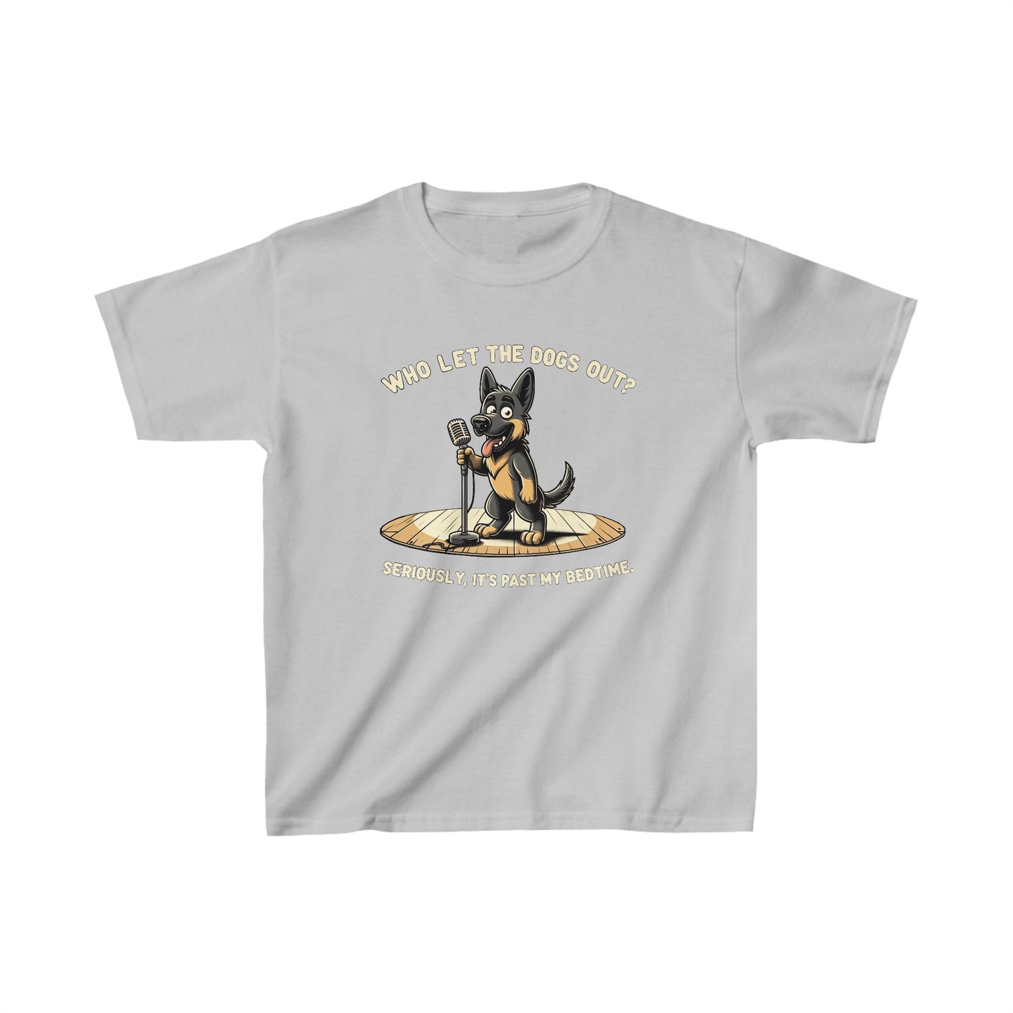 Who let the Dogs out? Kids Size T-Shirt (Multi colors) (German Shepherd)