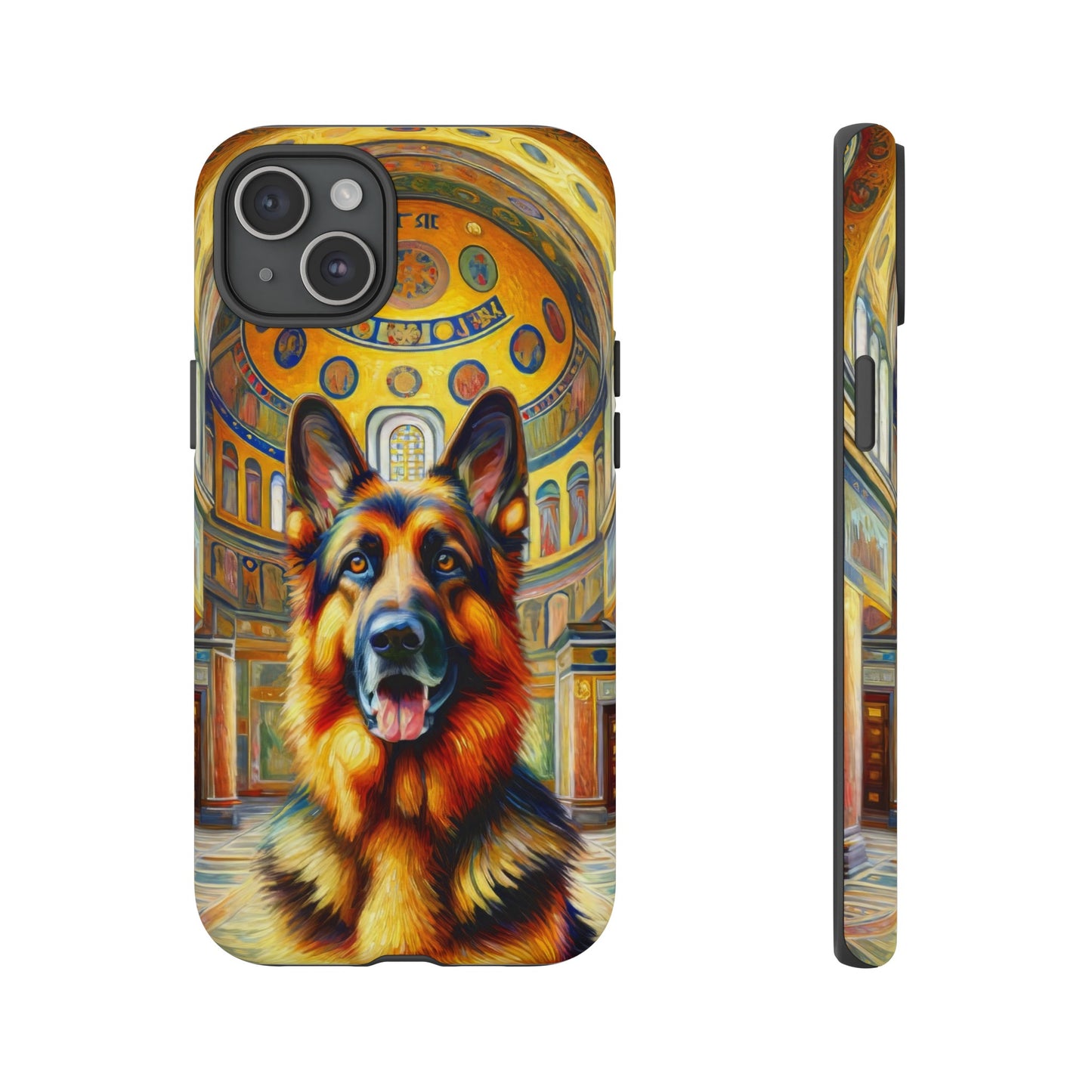 Neo-impressionist German Shepherd Phone Case