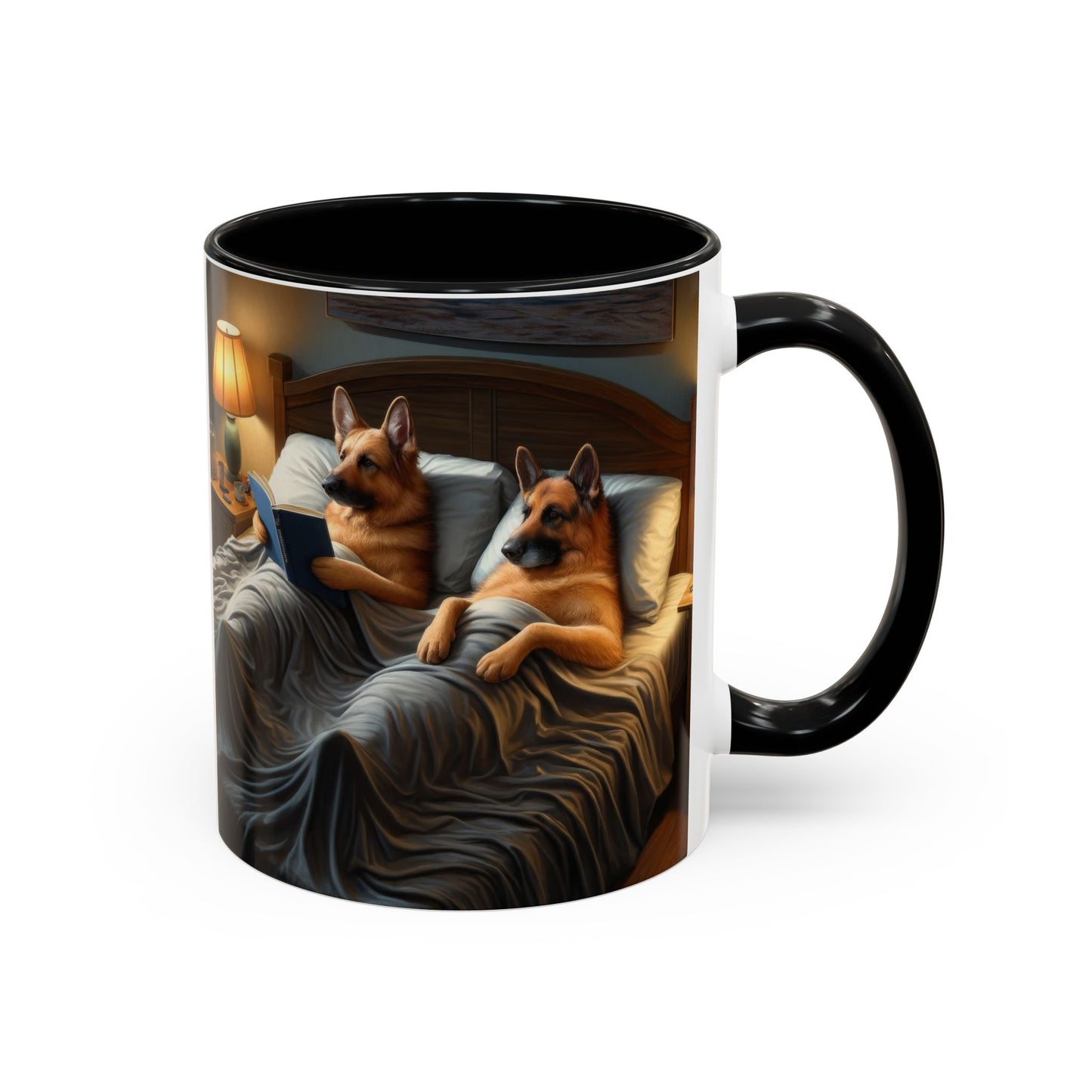 Sleeping German Shepherd Accent Coffee Mug, 11oz