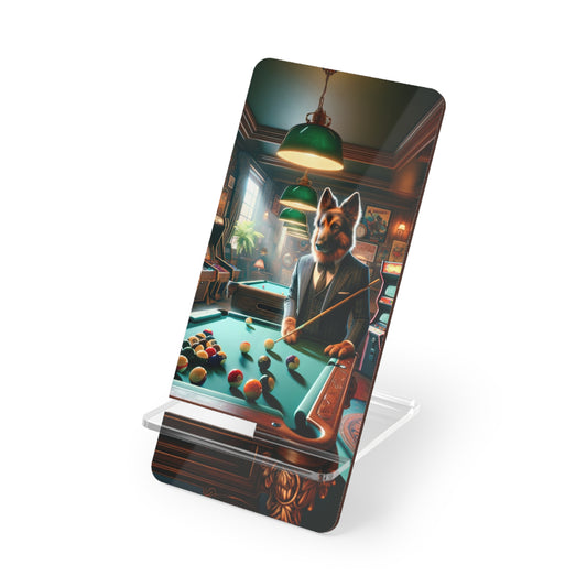 German Shepherd Playing Pool Smartphone Stand