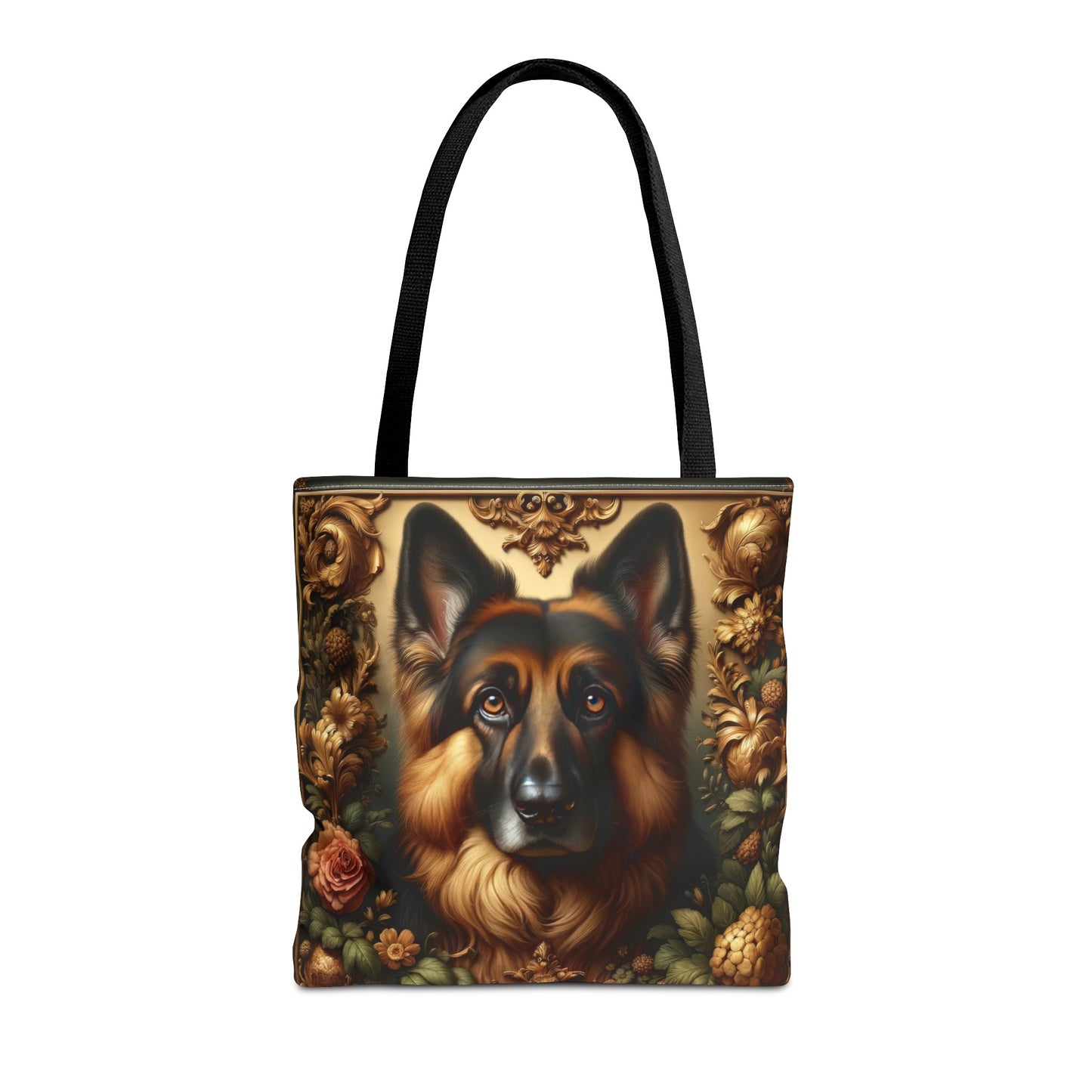 Baroque-inspired German Shepherd Tote Bag