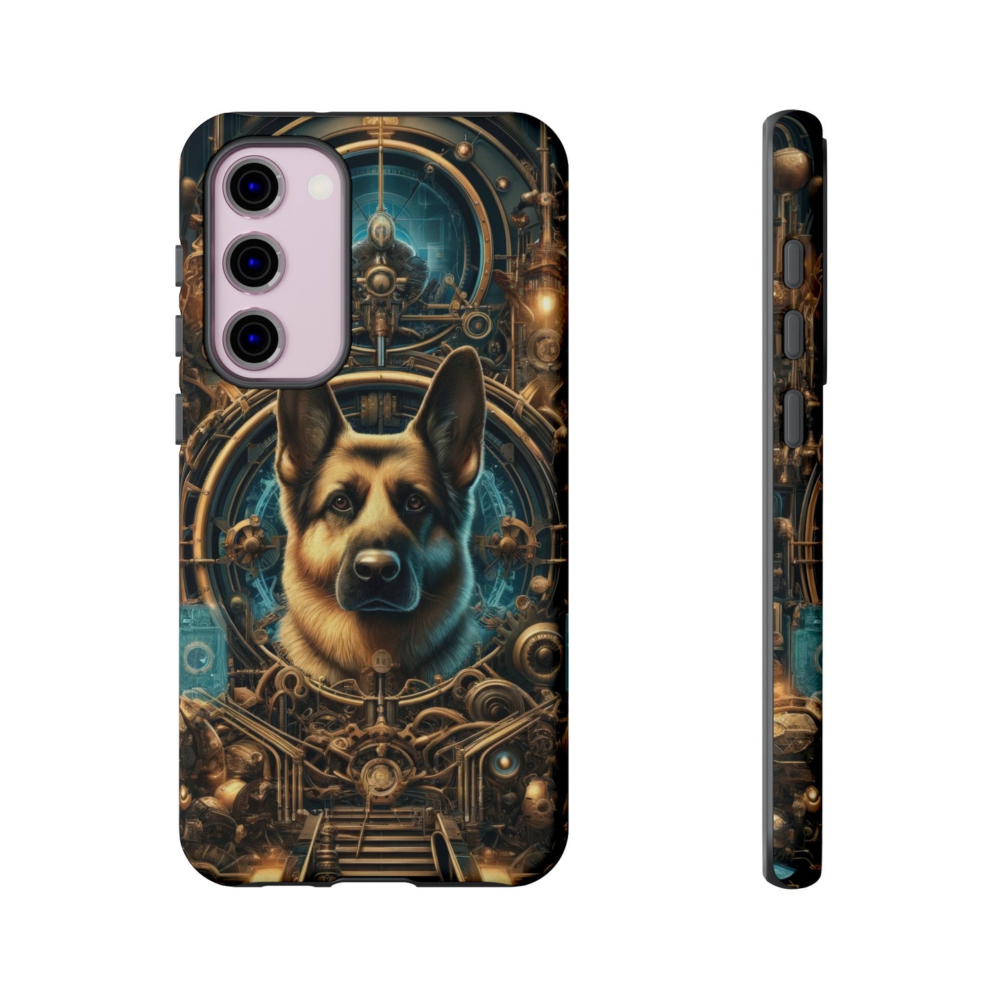 Steampunk Fantasy V2 German Shepherd Phone Case