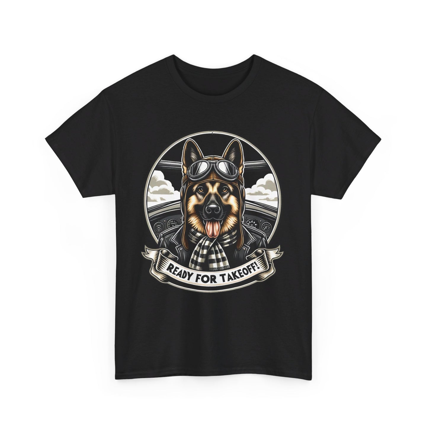 Ready for Takeoff! T-Shirt (13 colors) (German Shepherd)