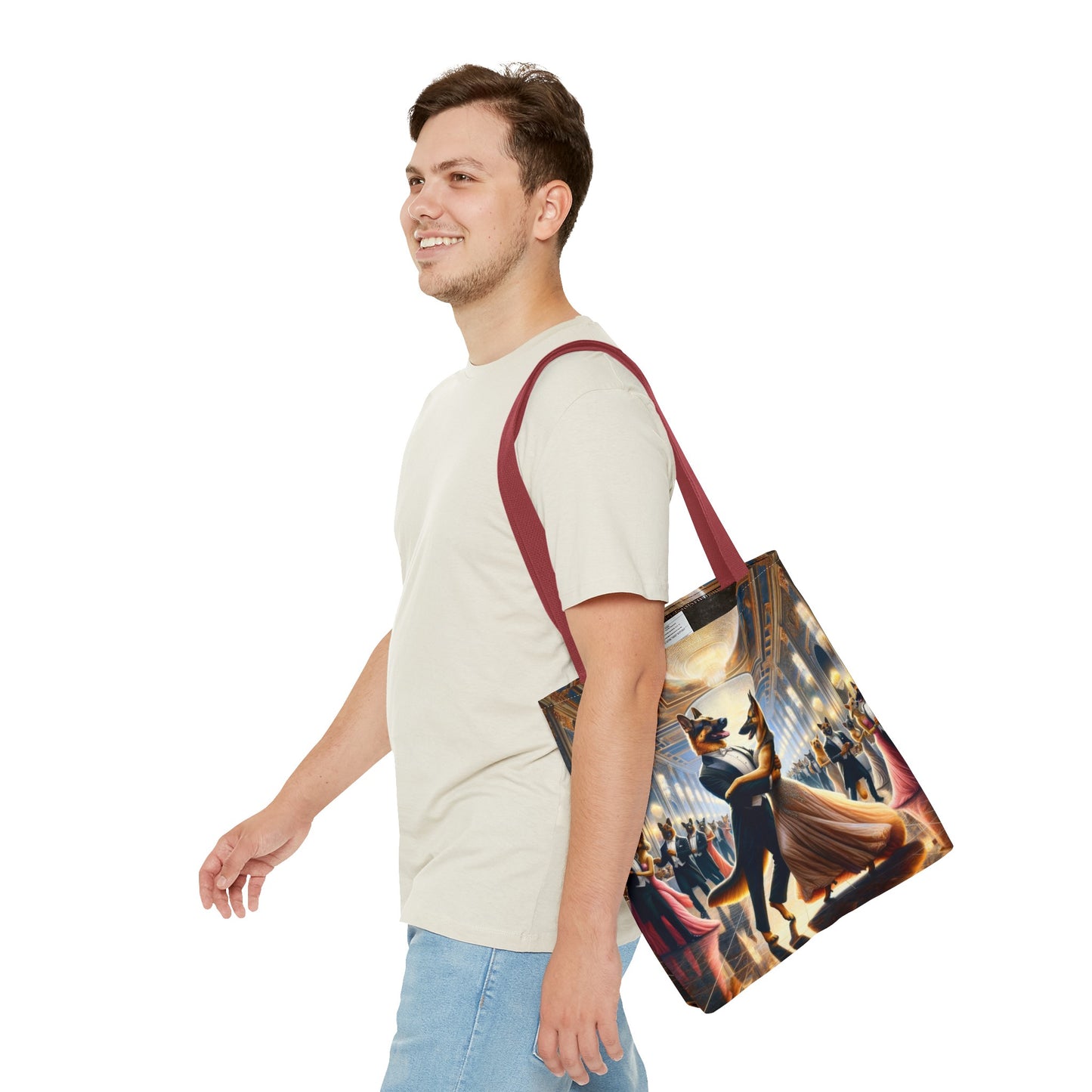 Dancing German Shepherds Tote Bag