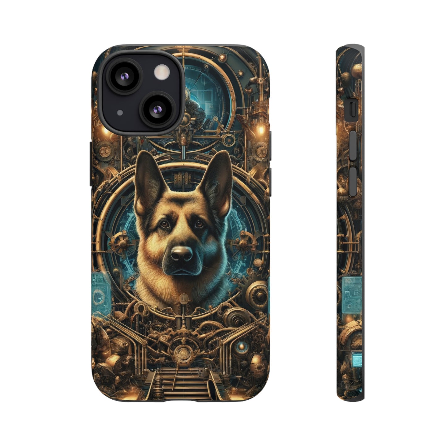 Steampunk Fantasy V2 German Shepherd Phone Case