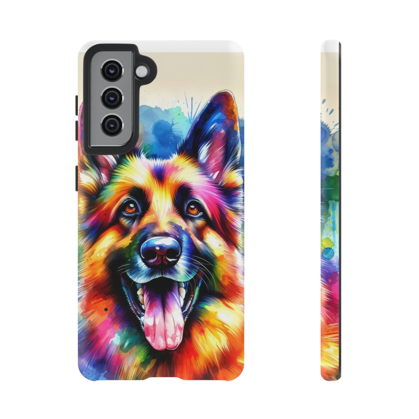 German Shepherd in Watercolor Tough Phone Case