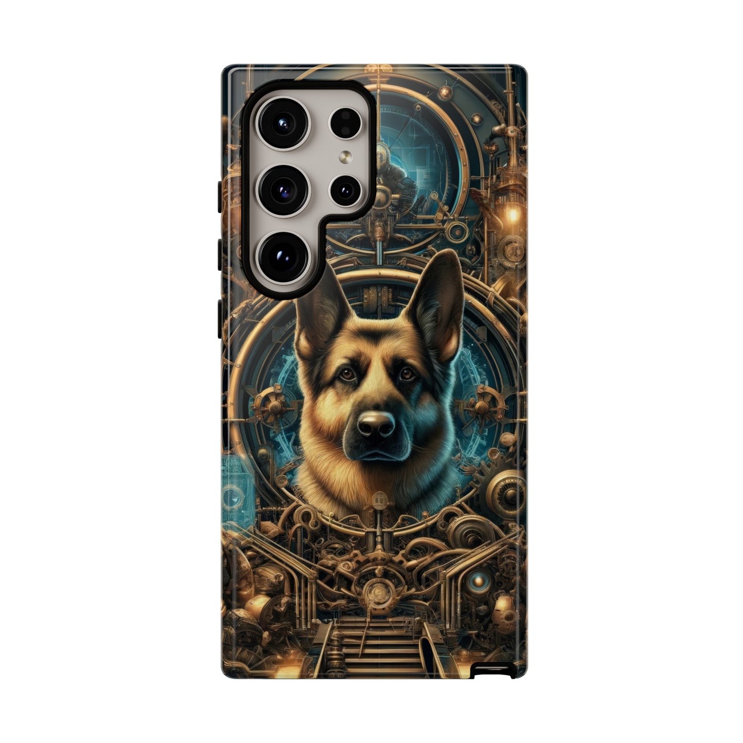 Steampunk Fantasy V2 German Shepherd Phone Case