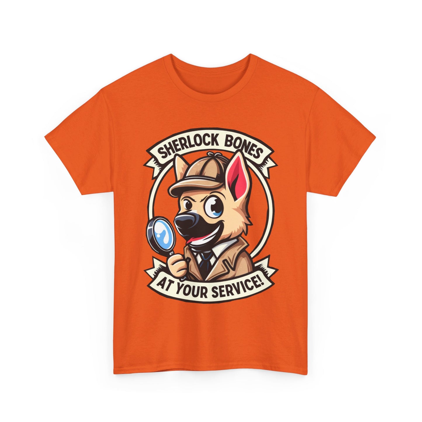 Sherlock Bones T-Shirt (13 colors) (German Shepherd)