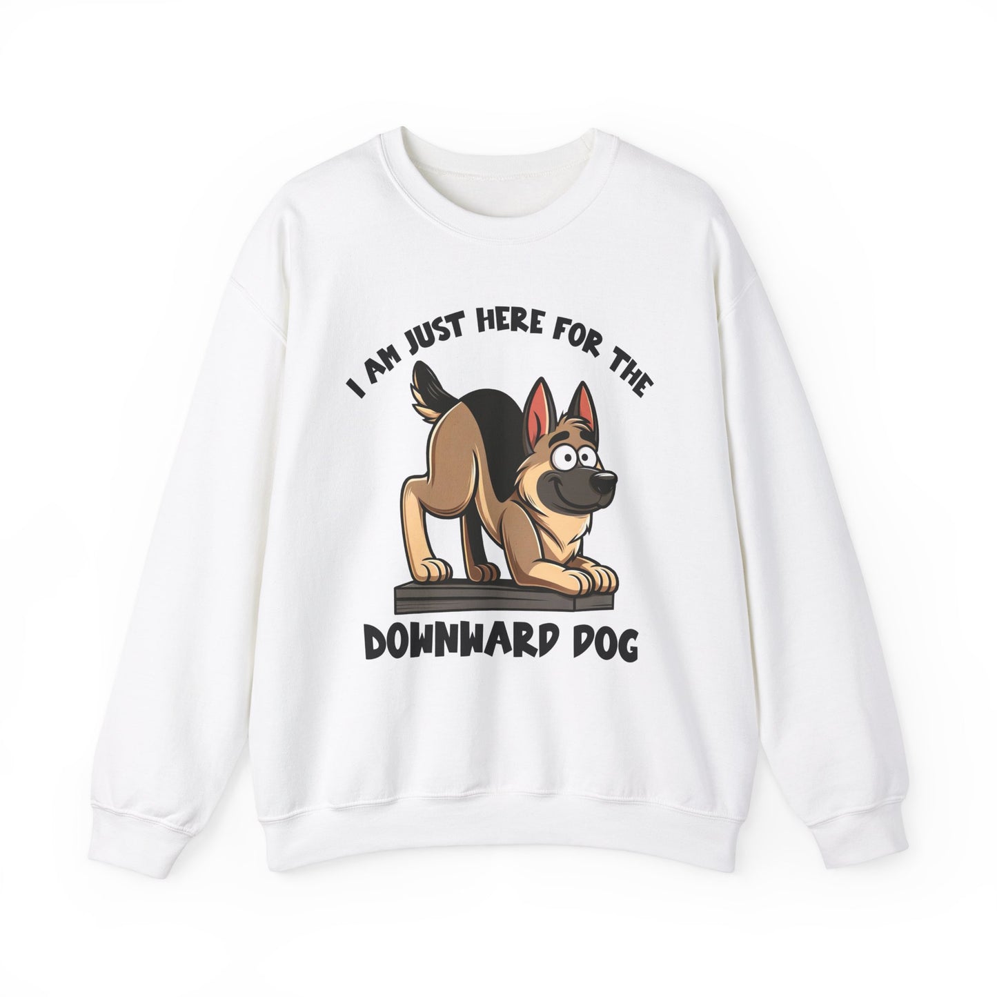 DownWard Dog Sweatshirt (10 colors) (German Shepherd)