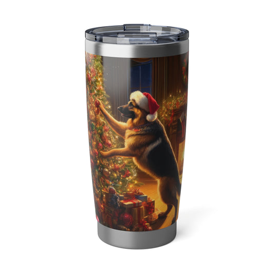 German Shepherd Christmas Tree  20oz Tumbler