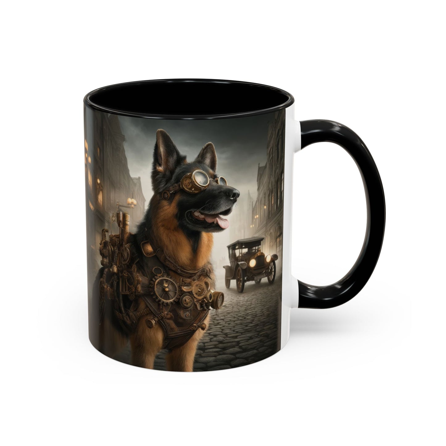 Realism and steampunk German Shepherd Coffee Mug