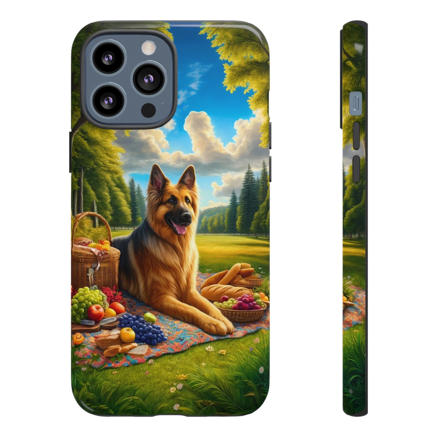 German Shepherd Giving a Speech Phone Case