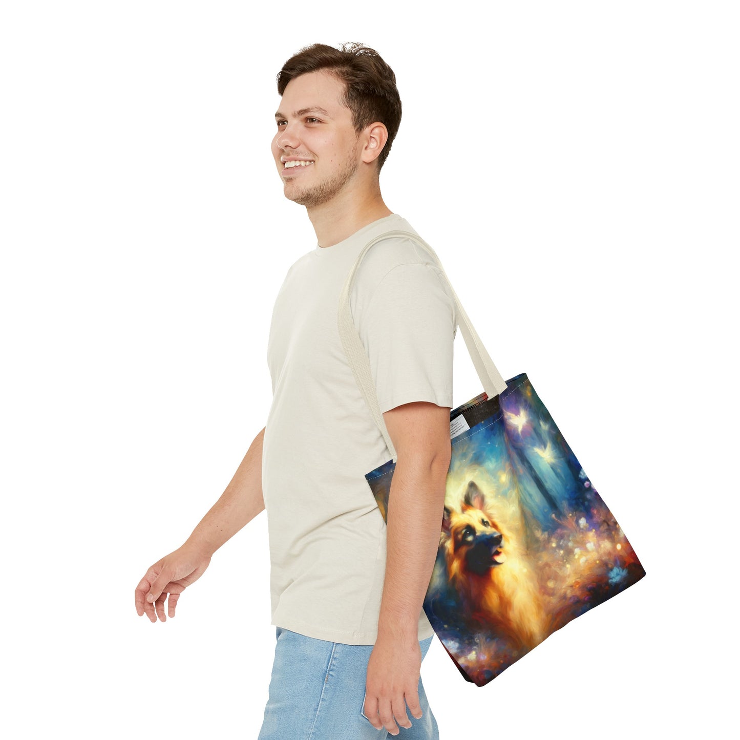 Fairy tale and impressionism German Shepherd Tote Bag