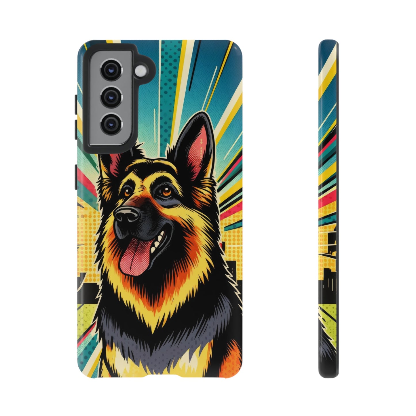 Comic style German Shepherd Phone Case