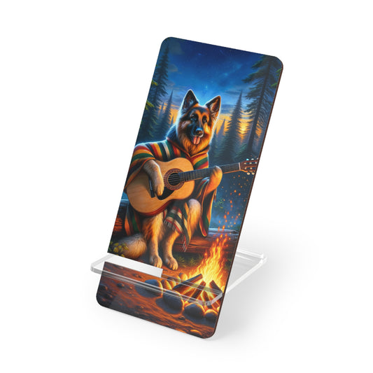 German Shepherd Playing a Guitar Smartphone Stand