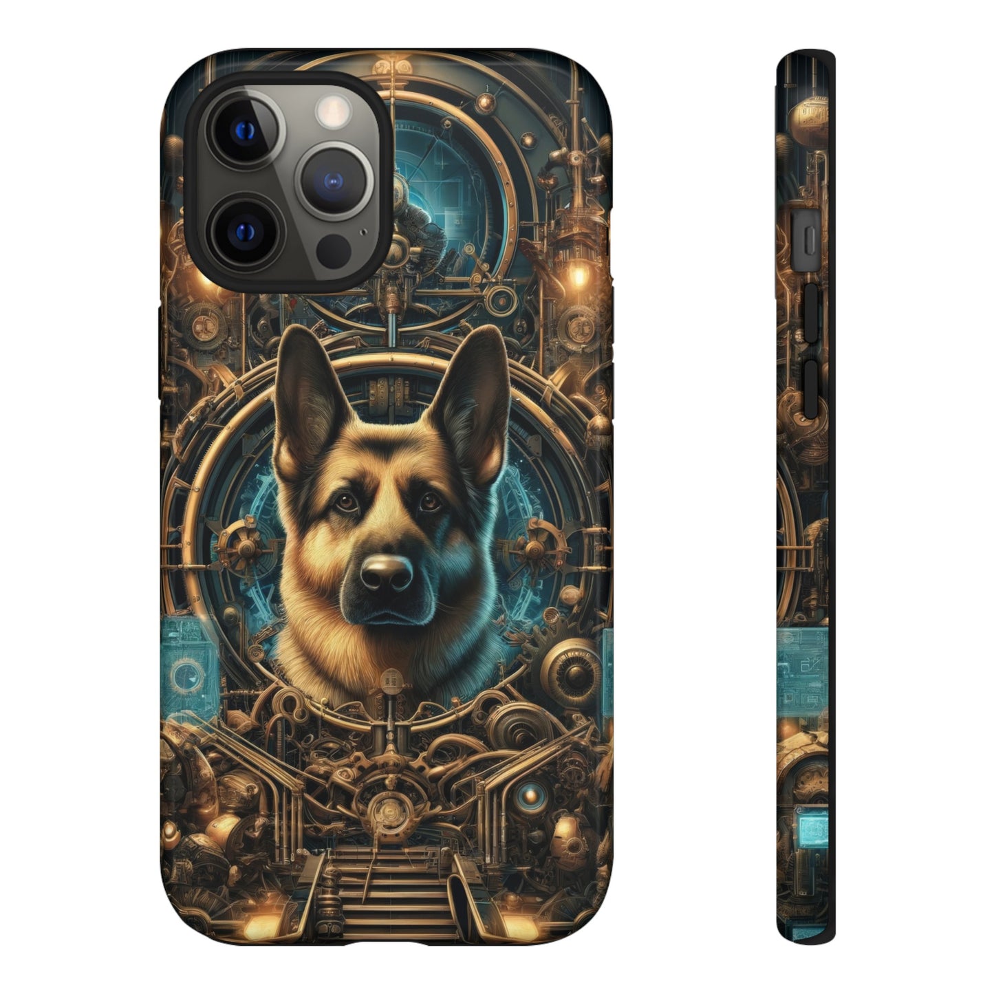 Steampunk Fantasy V2 German Shepherd Phone Case