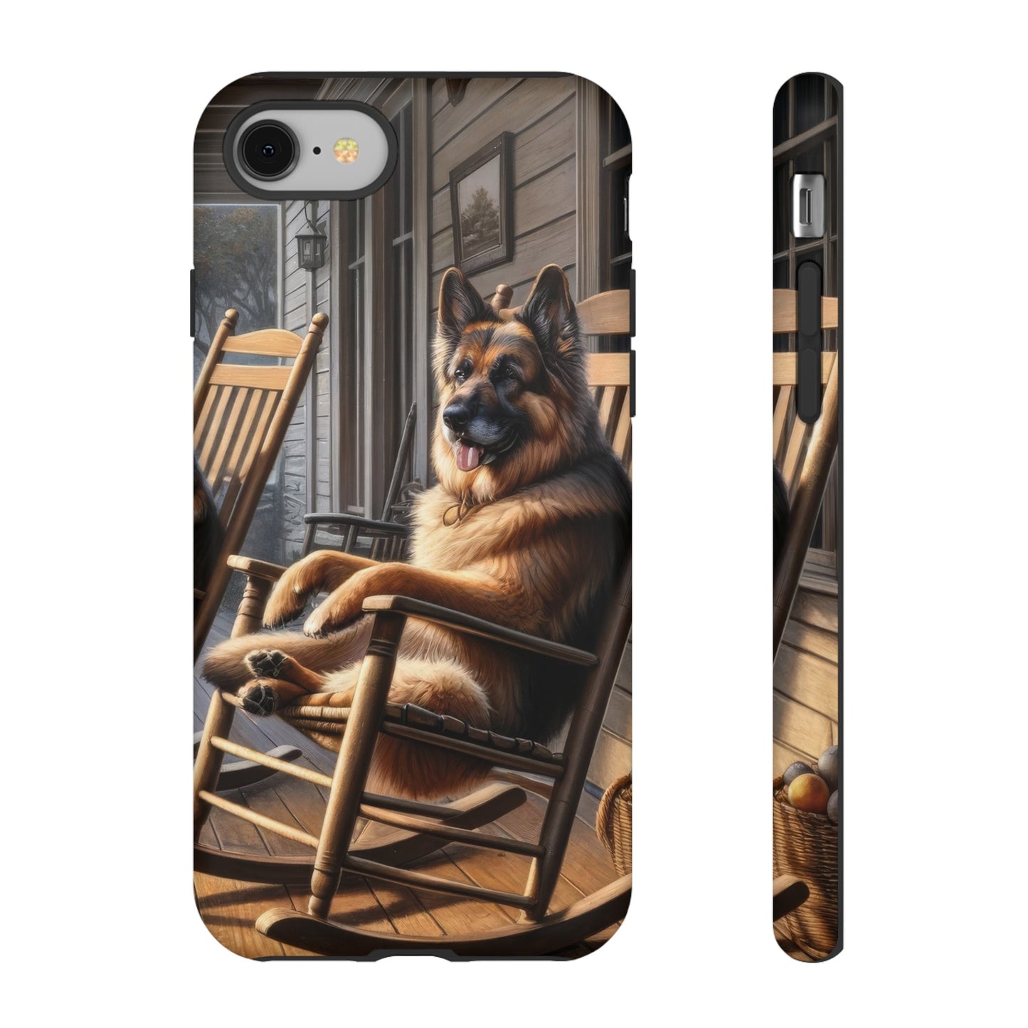 German Shepherd on the Porch Tough Phone Case