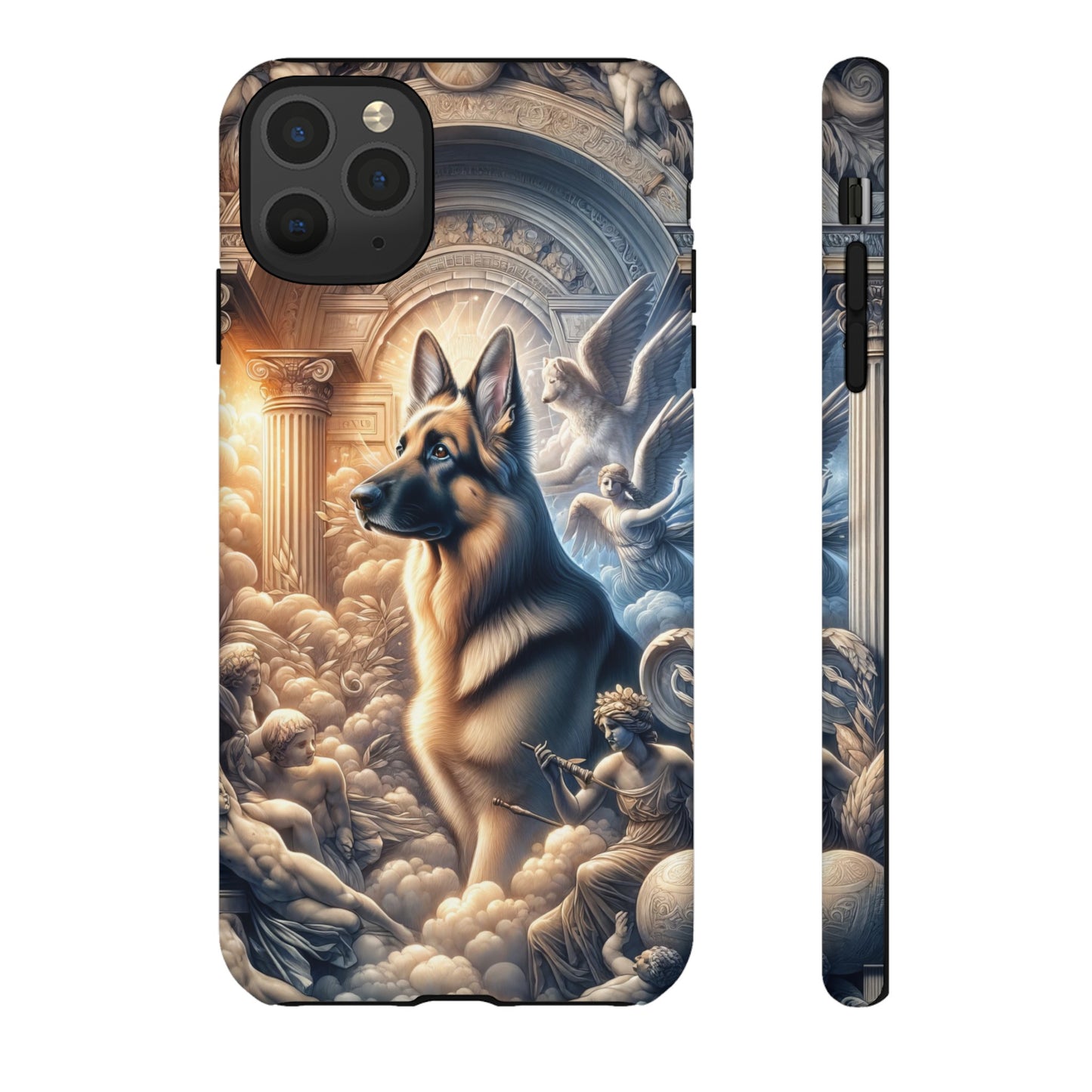 Neo-classicism and dreamy fantasy German Shepherd Phone Case