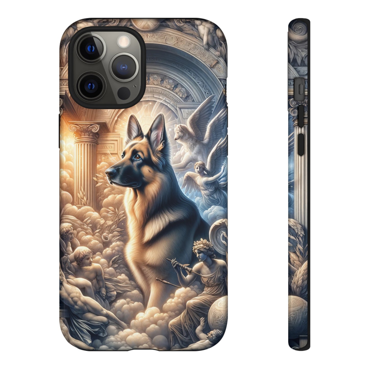 Neo-classicism and dreamy fantasy German Shepherd Phone Case