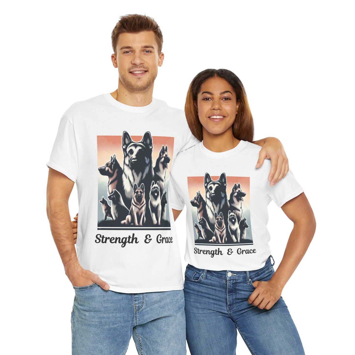 Strength And Grace T-Shirt (13 colors) (German Shepherd)