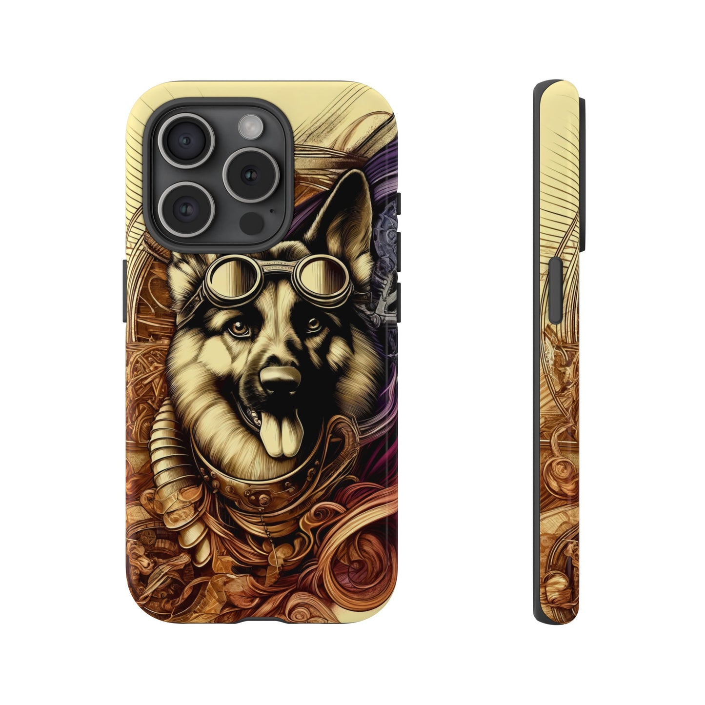 Steampunk German Shepherd Phone Case