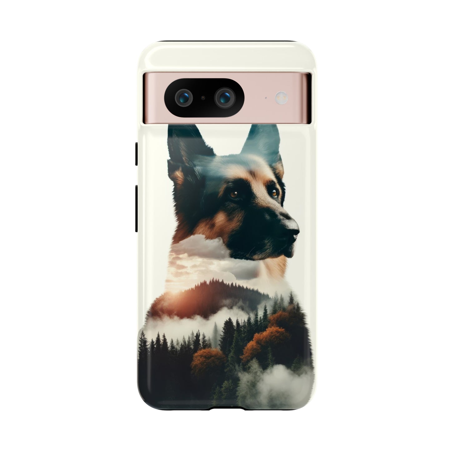 Romanticism and double exposure German Shepherd Phone Case