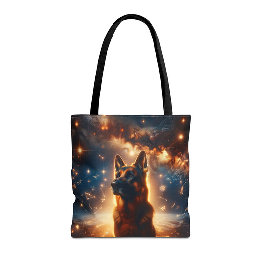 Star German Shepherd Tote Bag