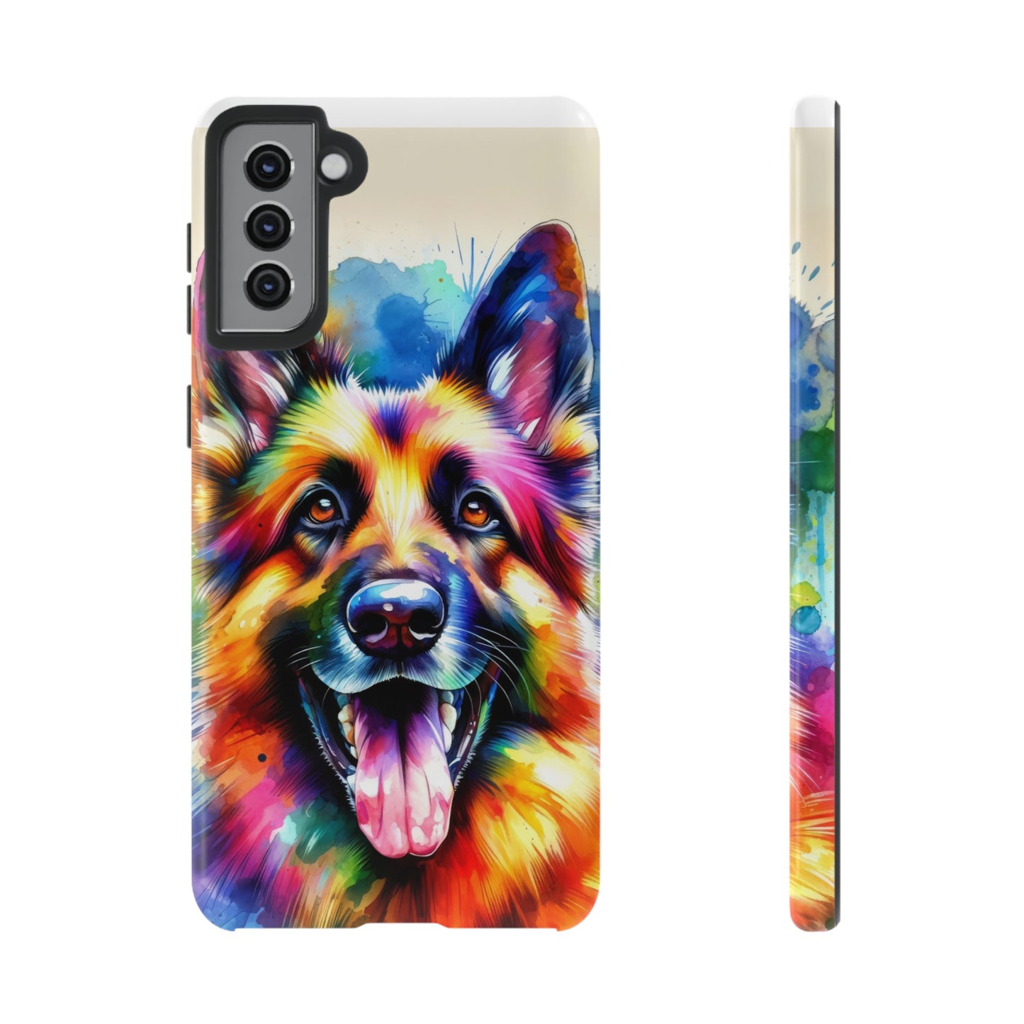 German Shepherd in Watercolor Tough Phone Case