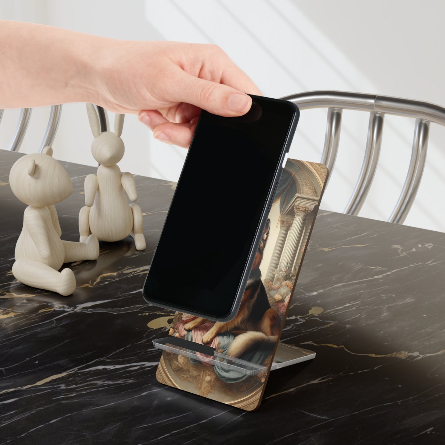 Neo-classical German Shepherd Smartphone Stand