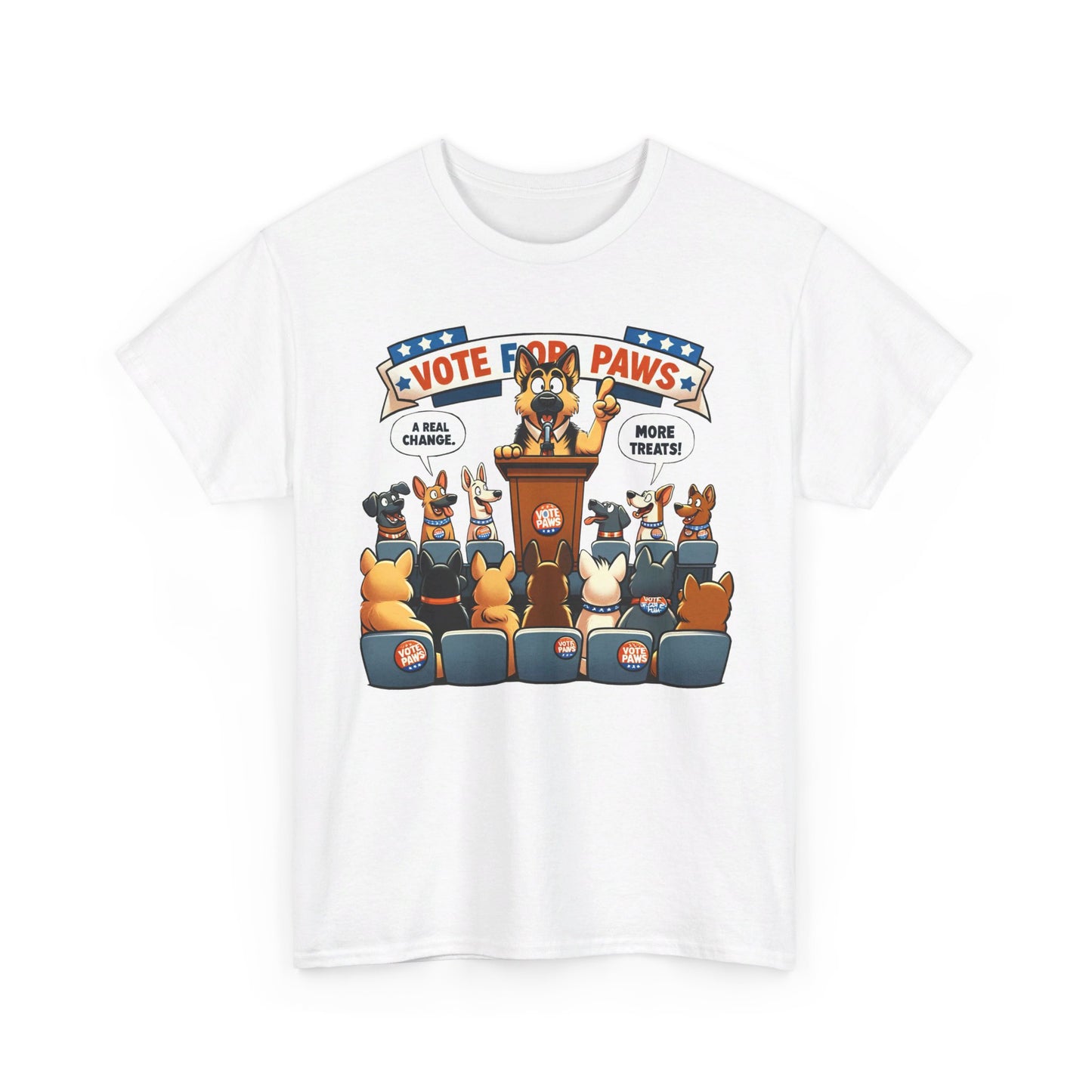 Vote For Paws T-Shirt (13 colors) (German Shepherd)