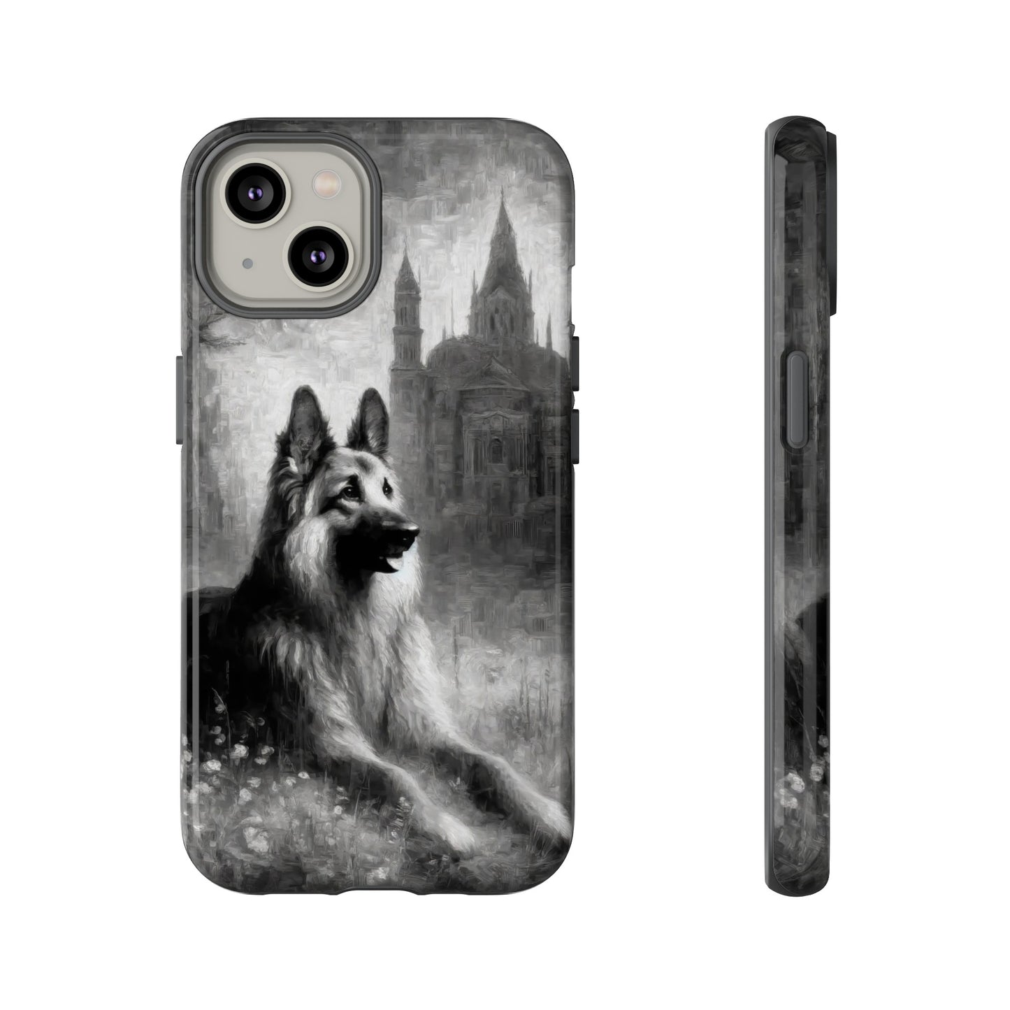 Neo-impressionism German Shepherd Phone Case