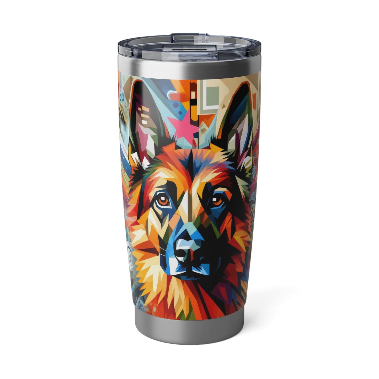 Cubist German Shepherd 20oz Tumbler