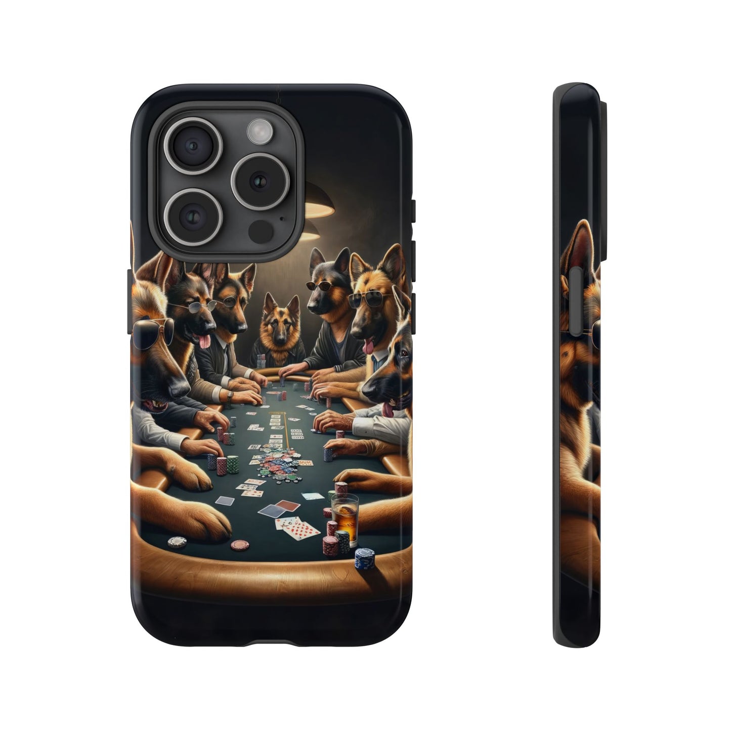 German Shepherds Playing Poker Tough Phone Case