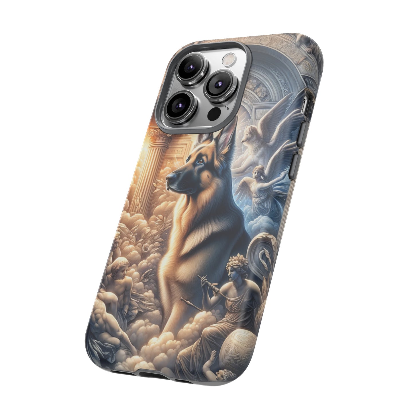 Neo-classicism and dreamy fantasy German Shepherd Phone Case