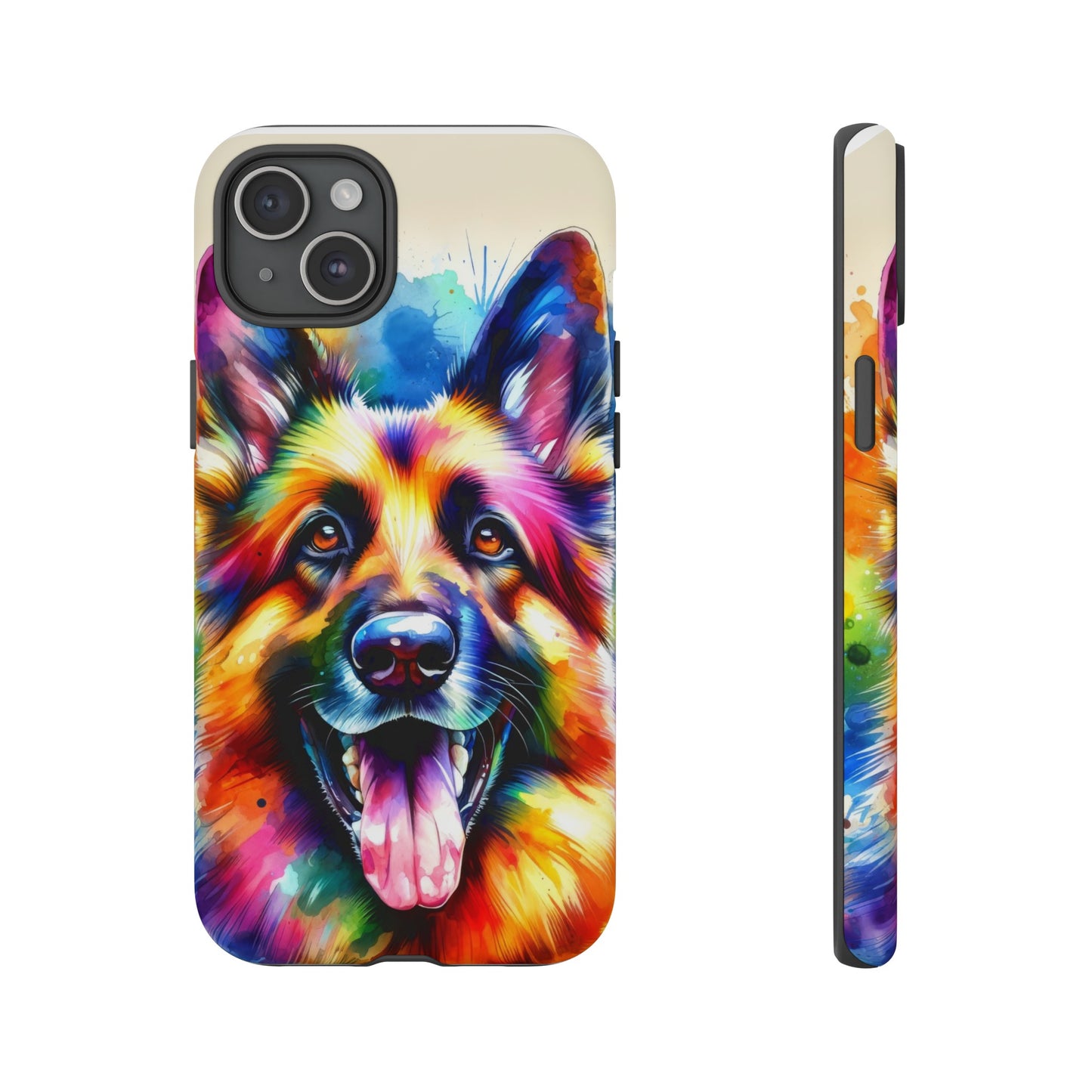 German Shepherd in Watercolor Tough Phone Case