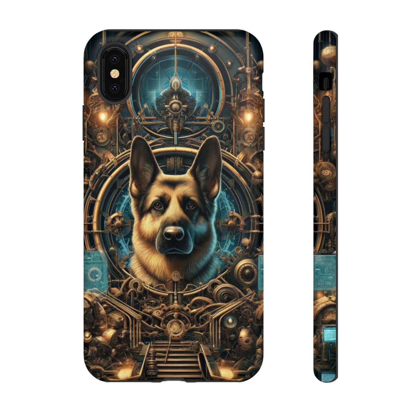 Steampunk Fantasy V2 German Shepherd Phone Case