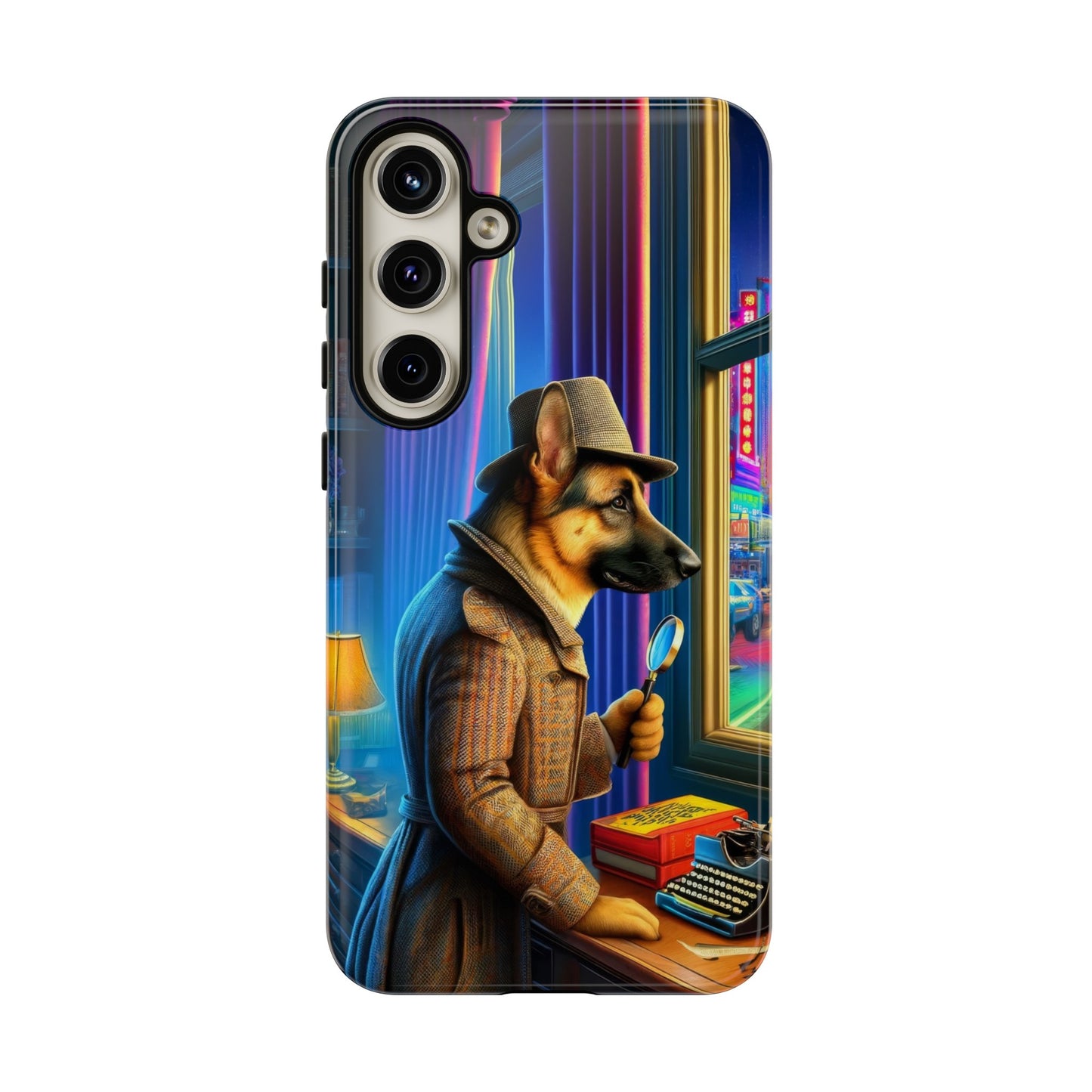 German Shepherd Detective Phone Case