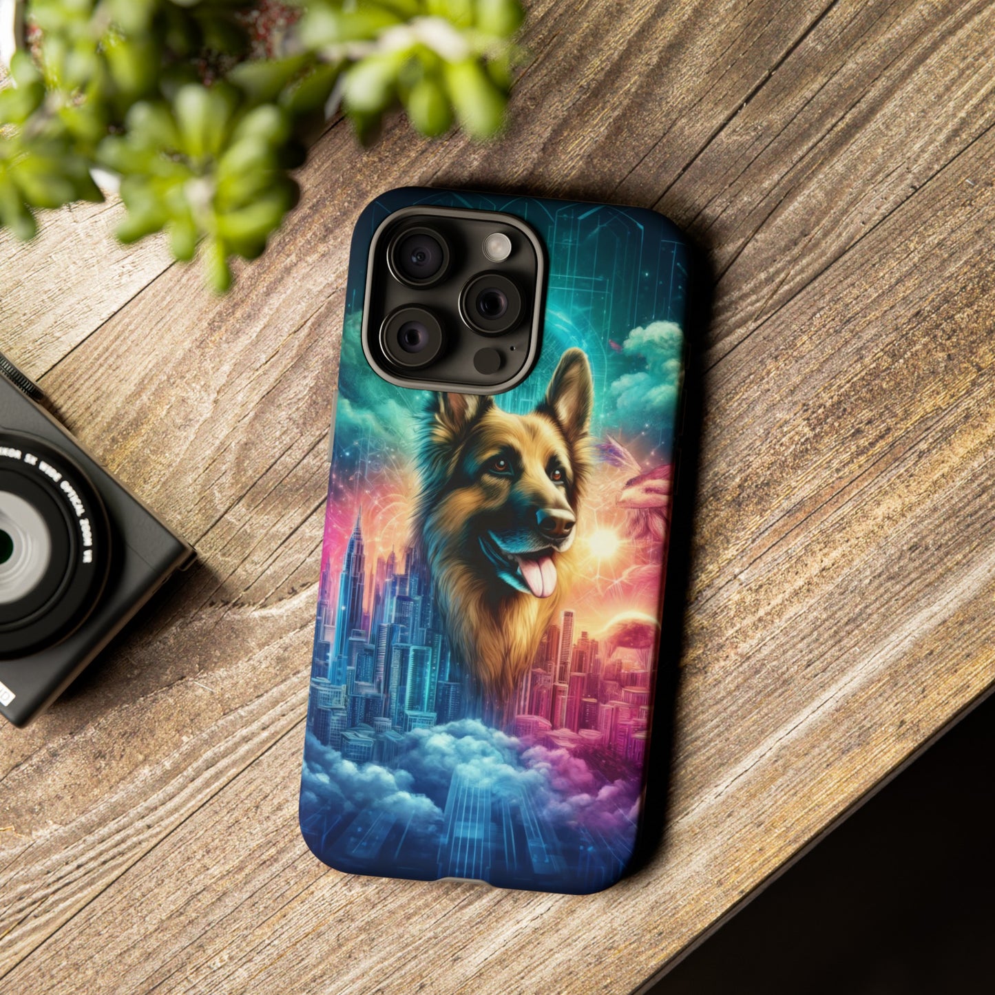 Dreamy fantasy German Shepherd Phone Case