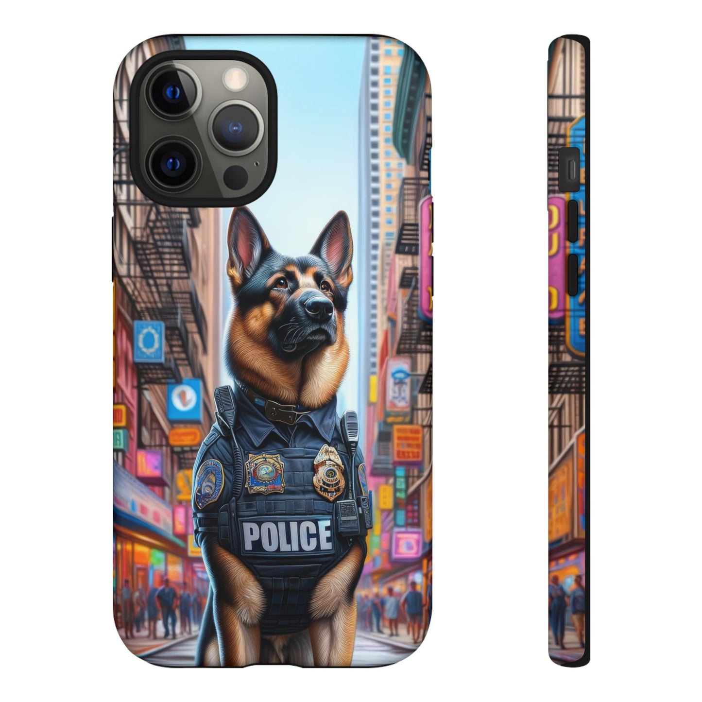 German Shepherd Police Officer Phone Case